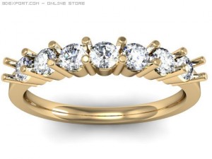 engagement ring Model 3D