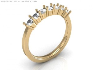 engagement ring Model 3D