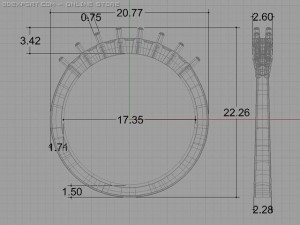 engagement ring Model 3D