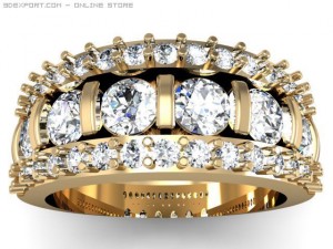 engagement ring 3D 模型