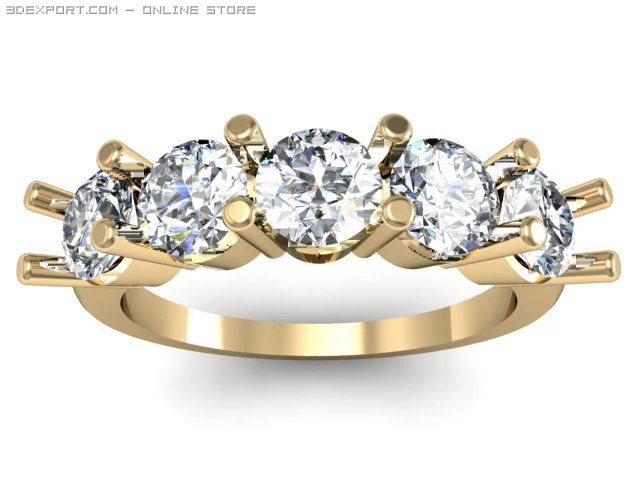 engagement ring 3D Model .c4d .max .obj .3ds .fbx .stl .blend