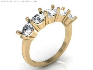 engagement ring 3D Model