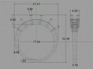 engagement ring 3D Model