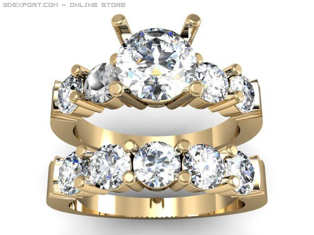 weddign ring 3D Model .c4d .max .obj .3ds .fbx .stl .blend