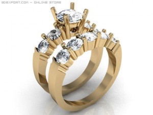 weddign ring 3D-Modell