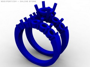 weddign ring 3D-Modell