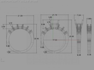 weddign ring 3D-Modell