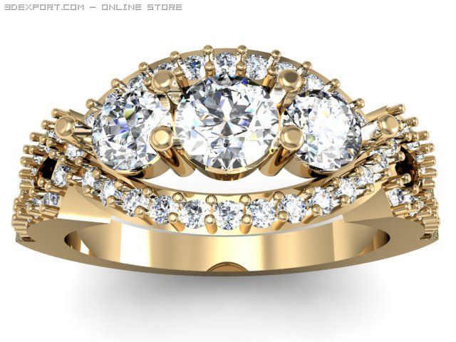 engagement ring 3D-Modell .c4d .max .obj .3ds .fbx .stl .blend 