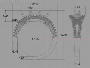 engagement ring 3D-Modell