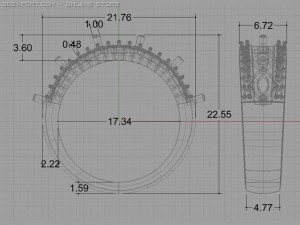 engagement ring 3D Model