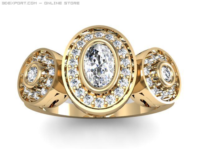 engagement ring 3Dモデル .c4d .max .obj .3ds .fbx .stl .blend 
