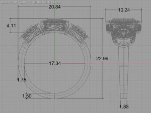 engagement ring 3Dモデル