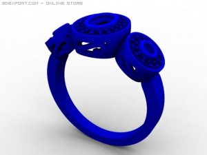 engagement ring 3Dモデル