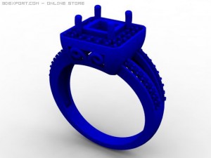 engagement ring 3D Модель