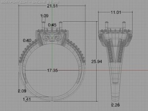engagement ring 3D Модель