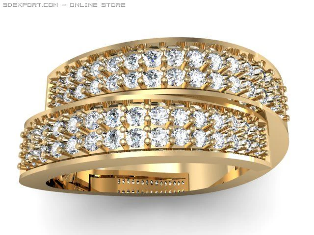 engagement ring 3D Model .c4d .max .obj .3ds .fbx .stl .blend 