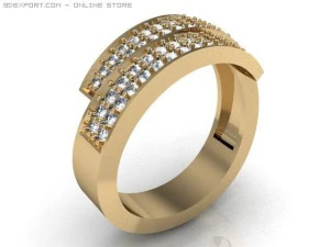 engagement ring 3D Model