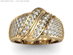 engagement ring 3D-Modell