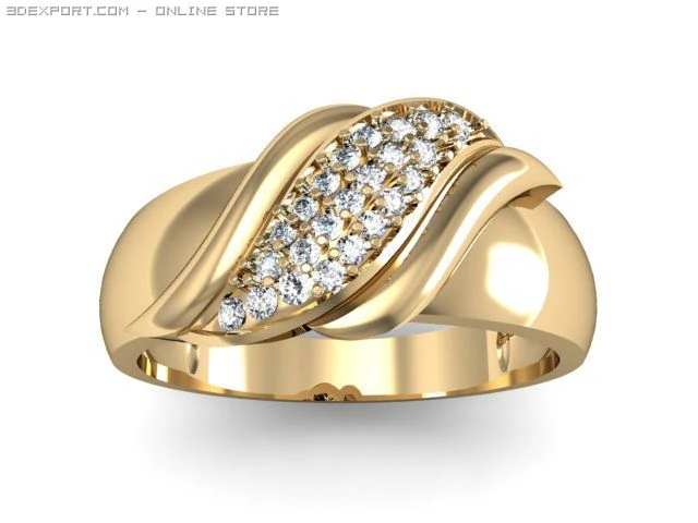 engagement ring 3D Model .c4d .max .obj .3ds .fbx .stl .blend 