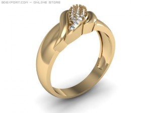 engagement ring 3D Model