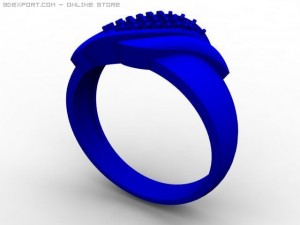 engagement ring 3D Model