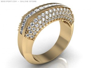engagement ring 3D Model