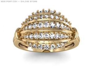 engagement ring 3D-Modell