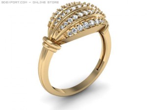 engagement ring 3D 模型