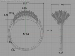 engagement ring 3D 模型
