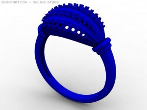 engagement ring 3D 模型
