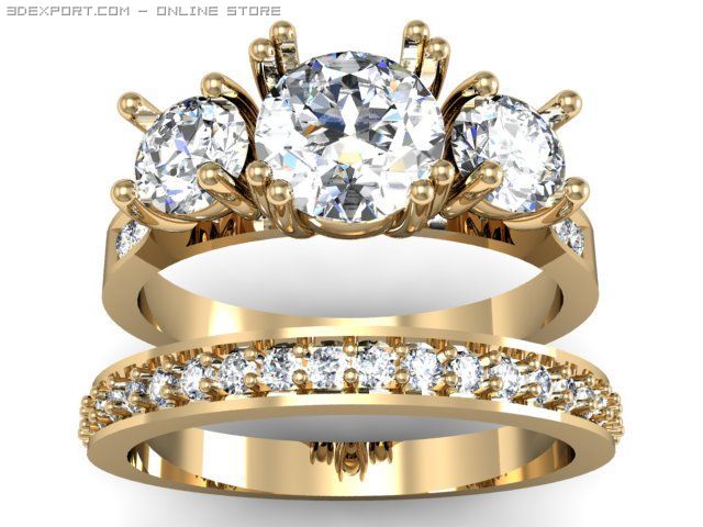 weddign ring 3D Model .c4d .max .obj .3ds .fbx .stl .blend 