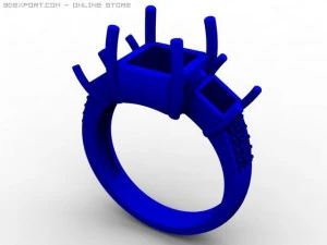 engagement ring 3D Model