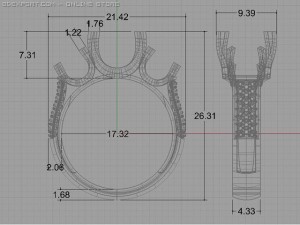 engagement ring Model 3D