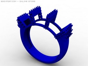 engagement ring 3D Model