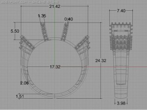 engagement ring 3D Model