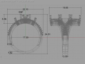 engagement ring 3D Model