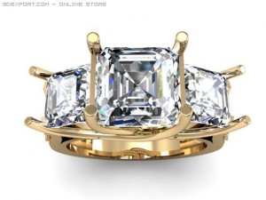 engagement ring Modèle 3D