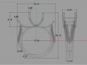 engagement ring Model 3D