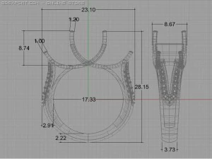 engagement ring 3D Model