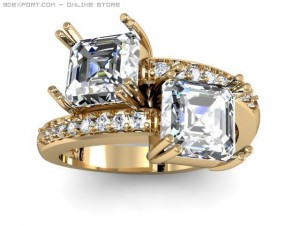 engagement ring Modèle 3D