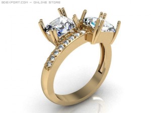 engagement ring Modelo 3D