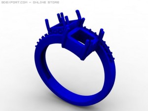 engagement ring Modelo 3D