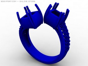 engagement ring 3D Model