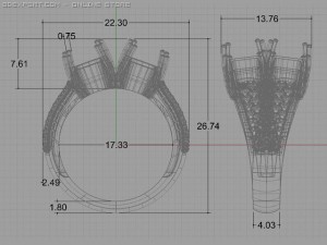 engagement ring 3D Model