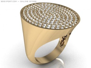 engagement ring Model 3D