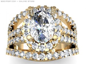 engagement ring Modèle 3D