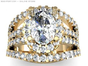 Verlobungsring 3D Modell