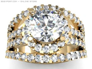 Verlobungsring 3D Modell