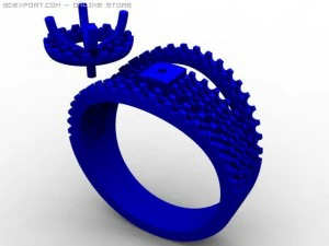engagement ring 3D Model
