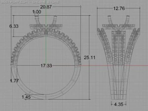 engagement ring 3D Model